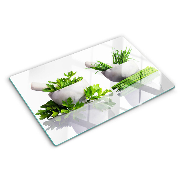 Glazen snijplanken Kruiden in potten