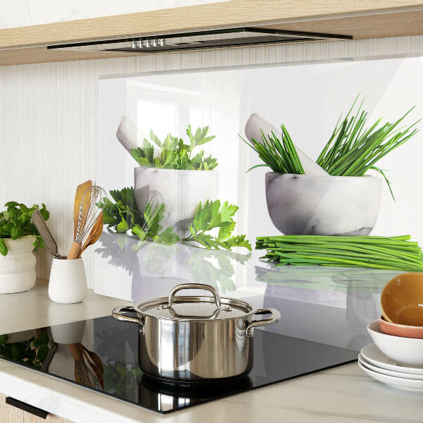 Glazen snijplanken Kruiden in potten