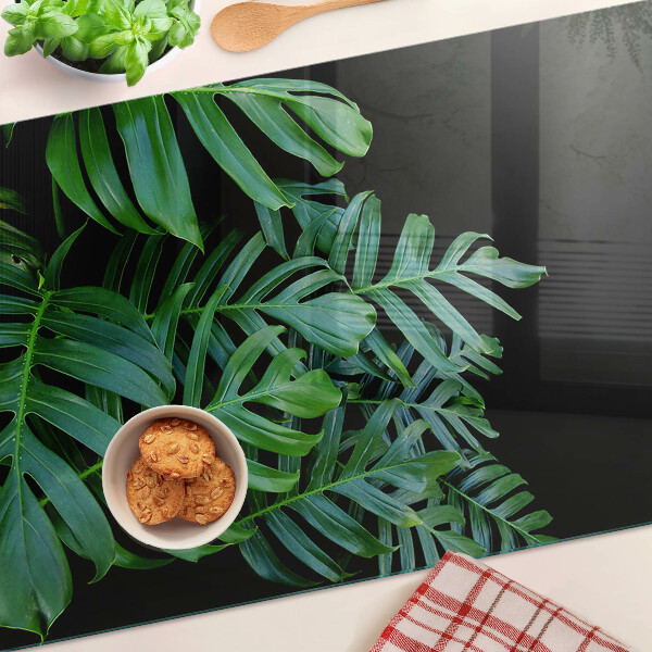 Snijplanken van glas Tropische bladeren