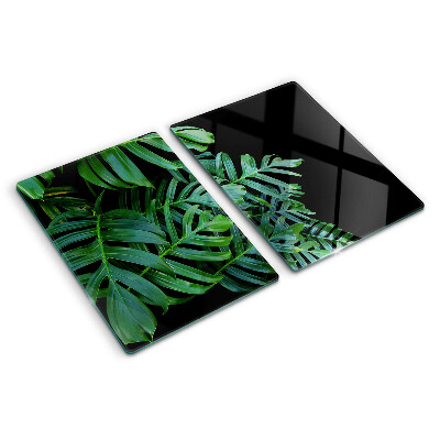 Snijplanken van glas Tropische bladeren