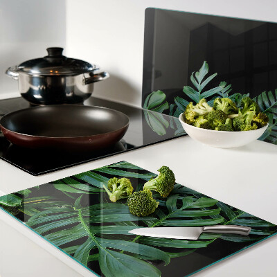 Snijplanken van glas Tropische bladeren