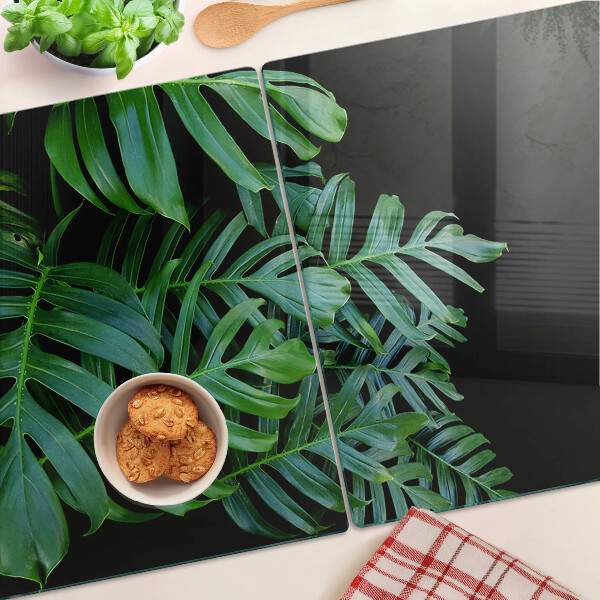 Snijplanken van glas Tropische bladeren