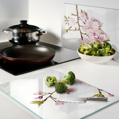 Snijplanken glas Lentekersenbloesem