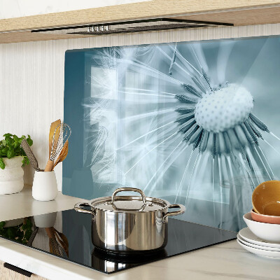 Snijplanken van glas Paardenbloemen tegen de hemel