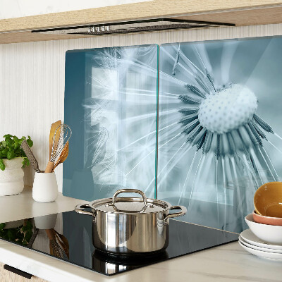 Snijplanken van glas Paardenbloemen tegen de hemel