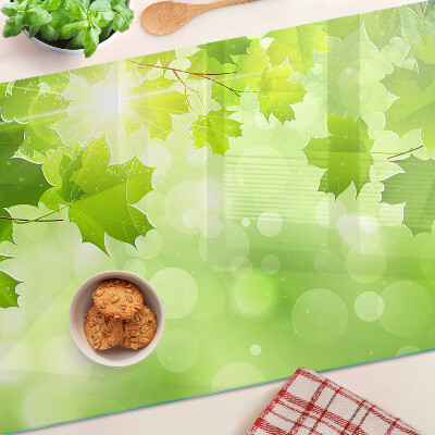 Glazen snijplanken Bladeren in de zonnestralen
