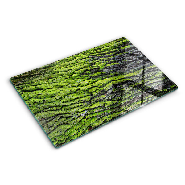 Glazen snijplanken Groene boomschors
