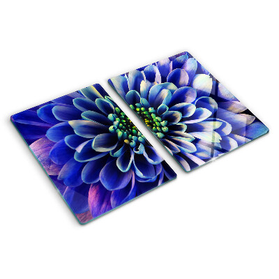 Snijplanken van glas Blauwe dahlia bloem