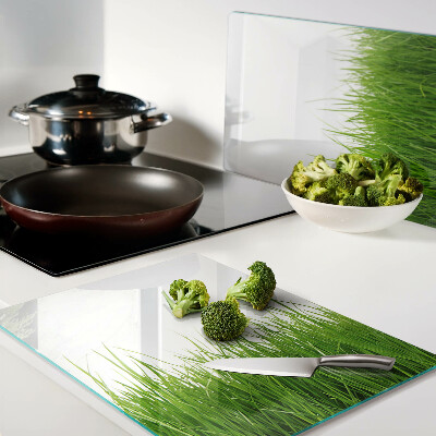 Snijplanken van glas Gras in de zon