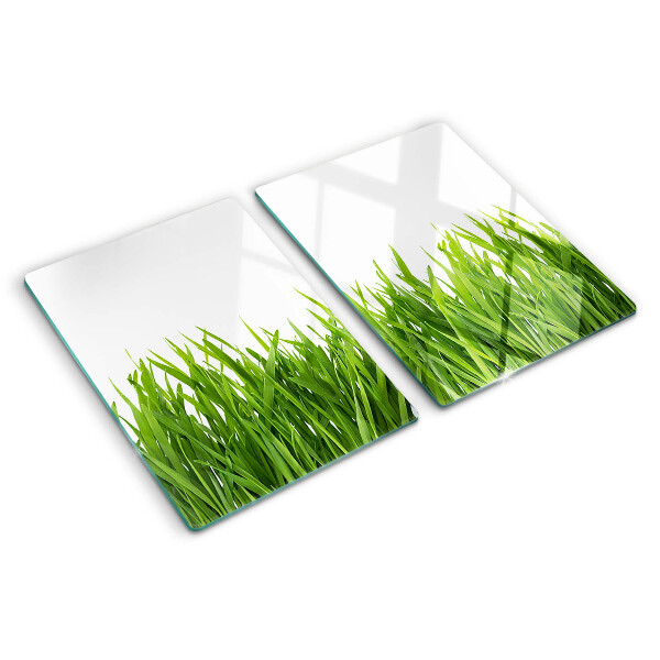 Snijplanken van glas Groen gras