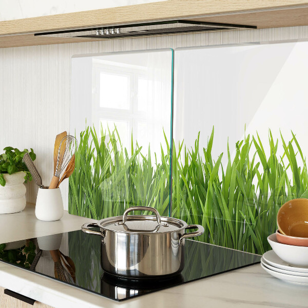 Snijplanken van glas Groen gras