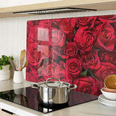 Glazen snijplanken Rode rozen
