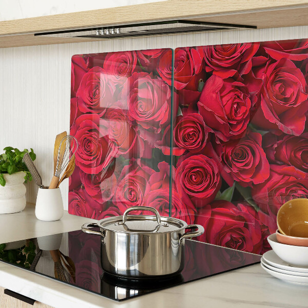 Glazen snijplanken Rode rozen