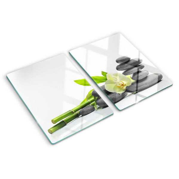 Snijplanken glas Orchideeën en spastenen