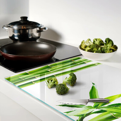 Glazen snijplanken Bamboe in groene tinten