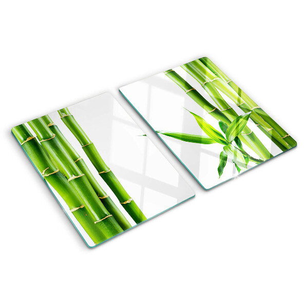 Glazen snijplanken Bamboe in groene tinten