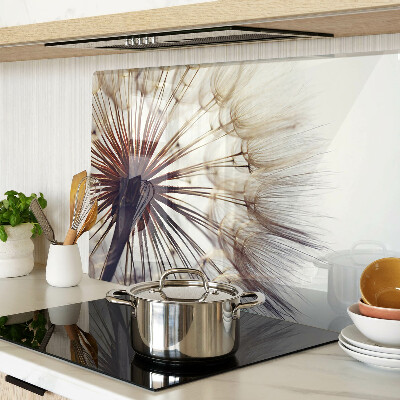 Glazen snijplanken Paardenbloemen in het licht