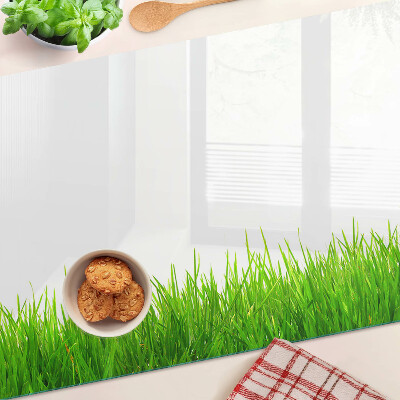 Snijplanken van glas Groen gras