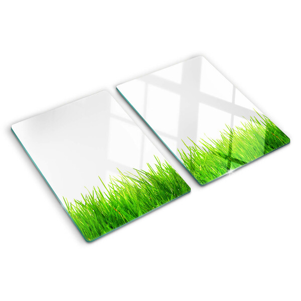 Snijplanken van glas Groen gras