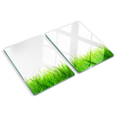 Snijplanken van glas Groen gras