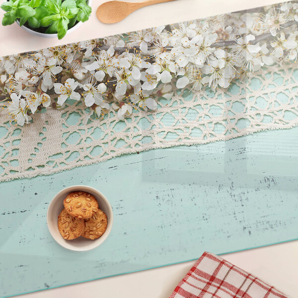 Snijplanken glas Bloemenpatroon met kant