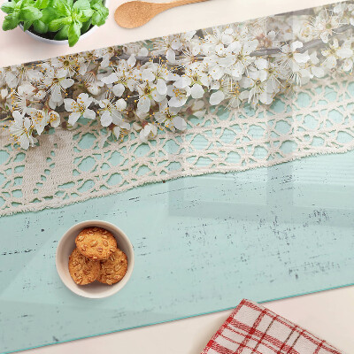 Snijplanken glas Bloemenpatroon met kant