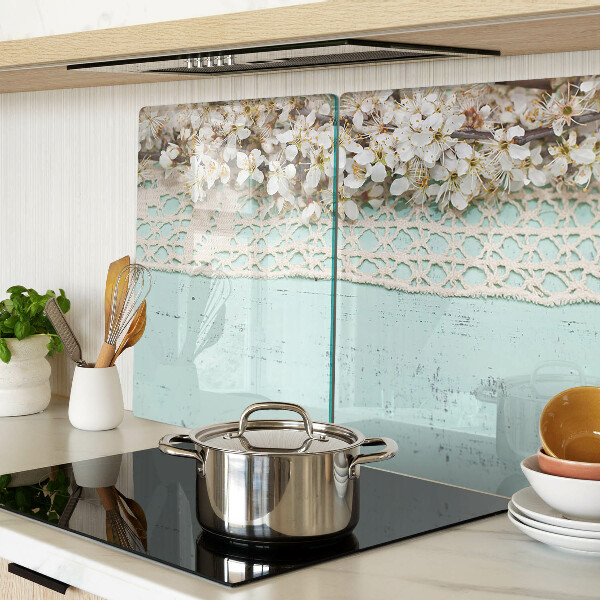 Snijplanken glas Bloemenpatroon met kant