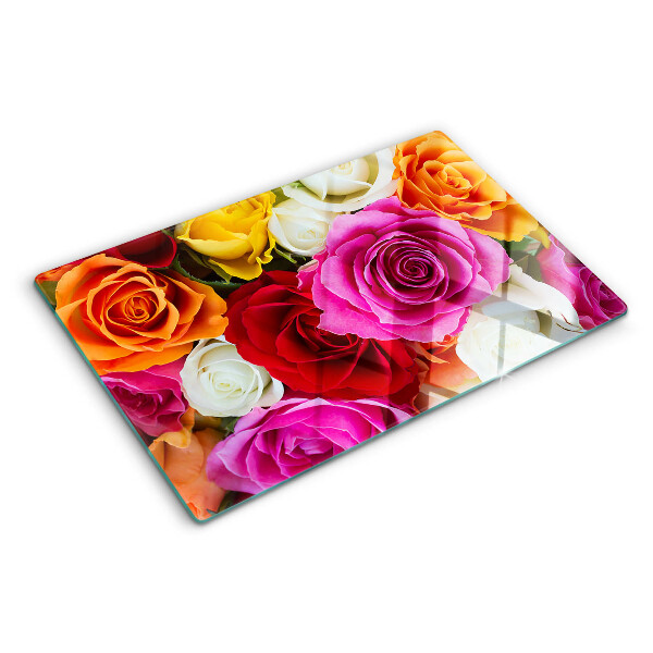 Snijplanken van glas Rozen in verschillende kleuren