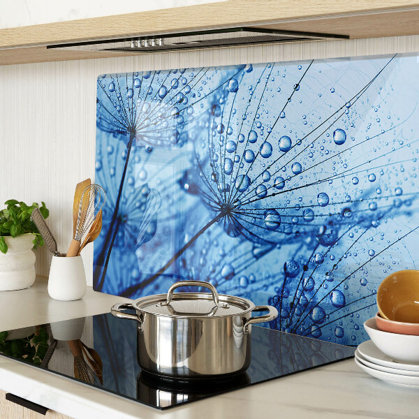 Snijplanken glas Bloemen met waterdruppels