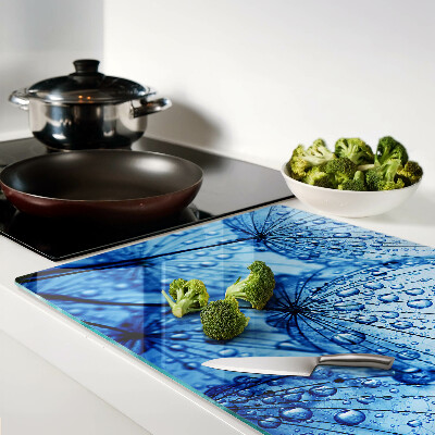 Snijplanken glas Bloemen met waterdruppels