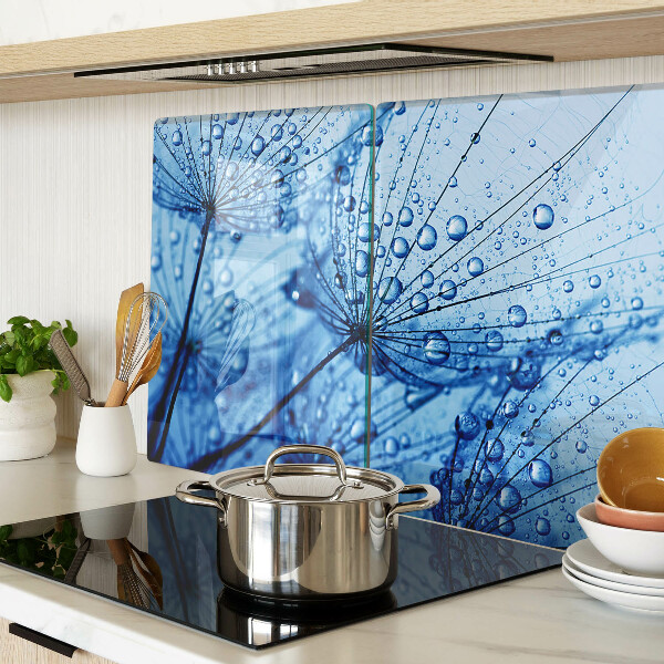 Snijplanken glas Bloemen met waterdruppels