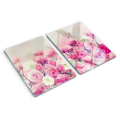 Snijplanken glas Roze bloemenmotief