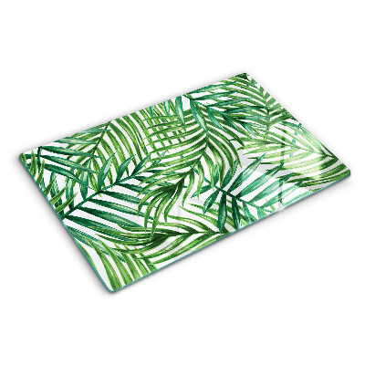Snijplanken glas Palmbladeren in verschillende tinten groen