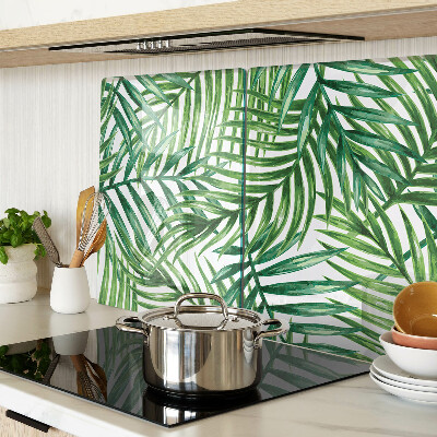 Snijplanken glas Palmbladeren in verschillende tinten groen