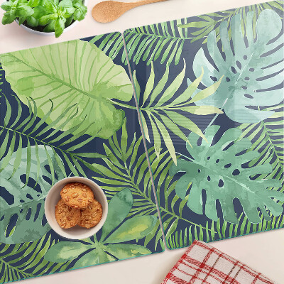 Glazen snijplanken Tropische vegetatie