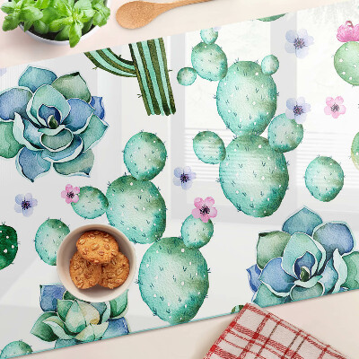 Snijplanken glas Cactussen en vetplanten