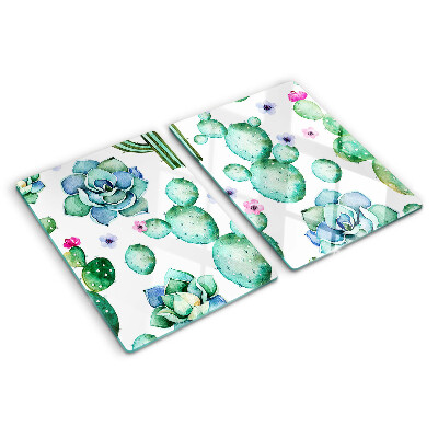 Snijplanken glas Cactussen en vetplanten