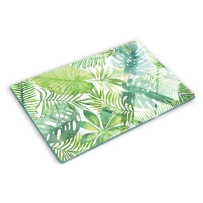 Glazen snijplanken Plantmotief met bladeren