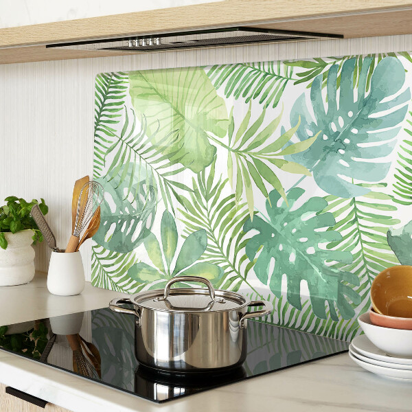 Glazen snijplanken Plantmotief met bladeren