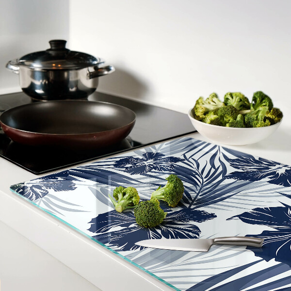 Glazen snijplanken Tropisch bloemenmotief