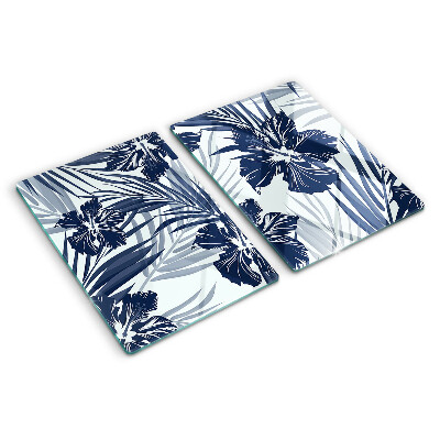 Glazen snijplanken Tropisch bloemenmotief