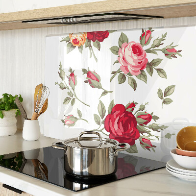 Snijplanken glas Vintage rozen