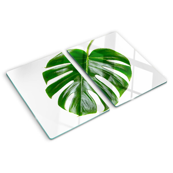 Snijplanken van glas Monstera-bladeren