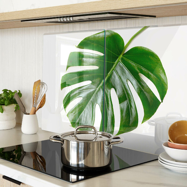 Snijplanken van glas Monstera-bladeren