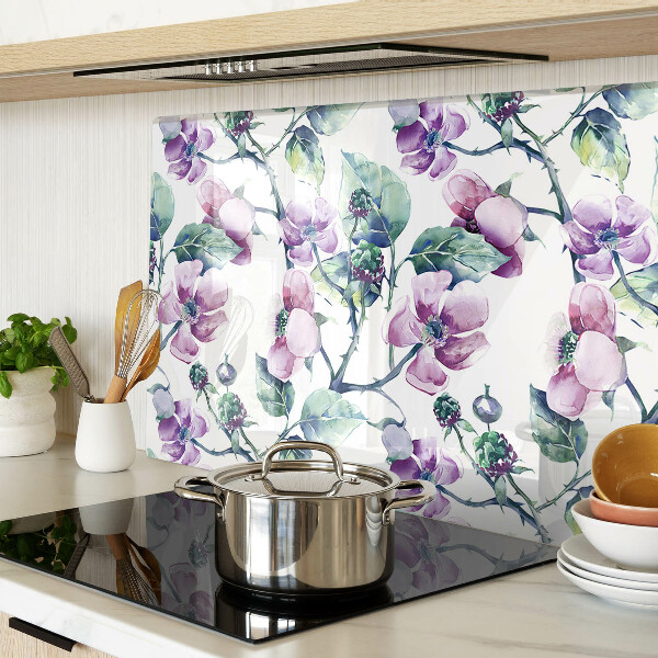 Glazen snijplanken Magnolia bloemenpatroon