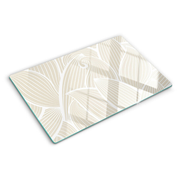 Snijplanken glas Bladeren in een fijn patroon