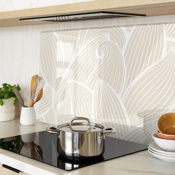 Snijplanken glas Bladeren in een fijn patroon