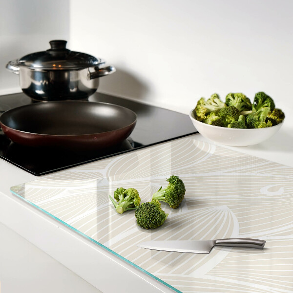 Snijplanken glas Bladeren in een fijn patroon