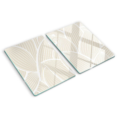 Snijplanken glas Bladeren in een fijn patroon