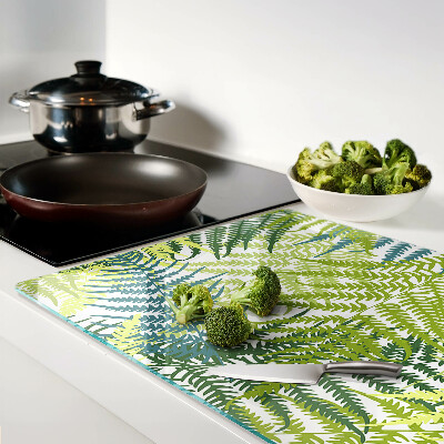 Snijplanken glas Varenbladeren in verschillende tinten